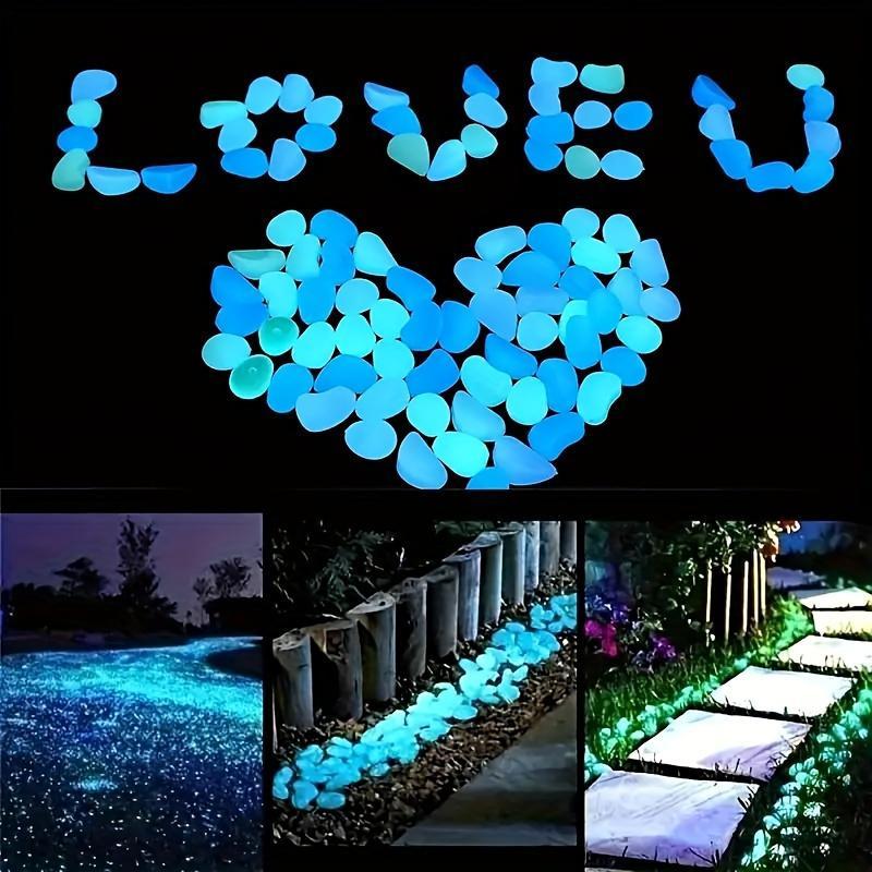 Product Introduction of Luminous Stone, 150/300pcs Glow in The Dark Stone, Micro Landscape Decoration, Garden Decoration, Home Decor, Garden Decoration Supplies 0
