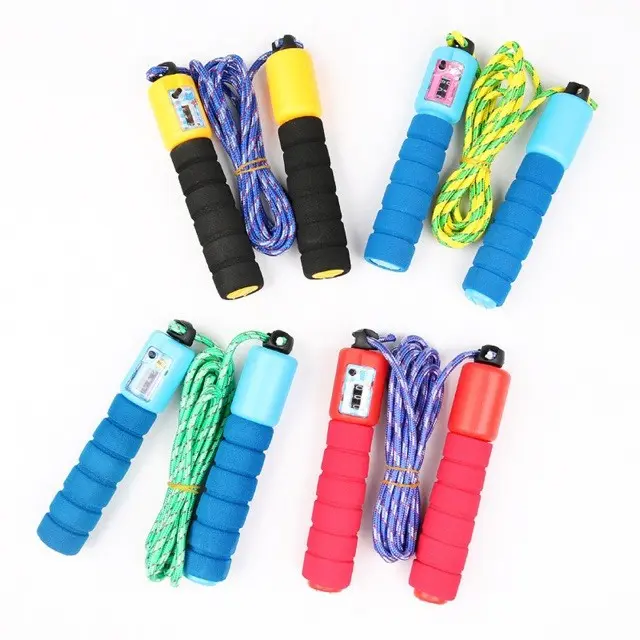 ICS10 Promo Tali Skipping Skiping Lompat Tali Jump Rope dengan Penghitung Digital Loncatan Counter Soft Handle Cod Happy Shopping 1