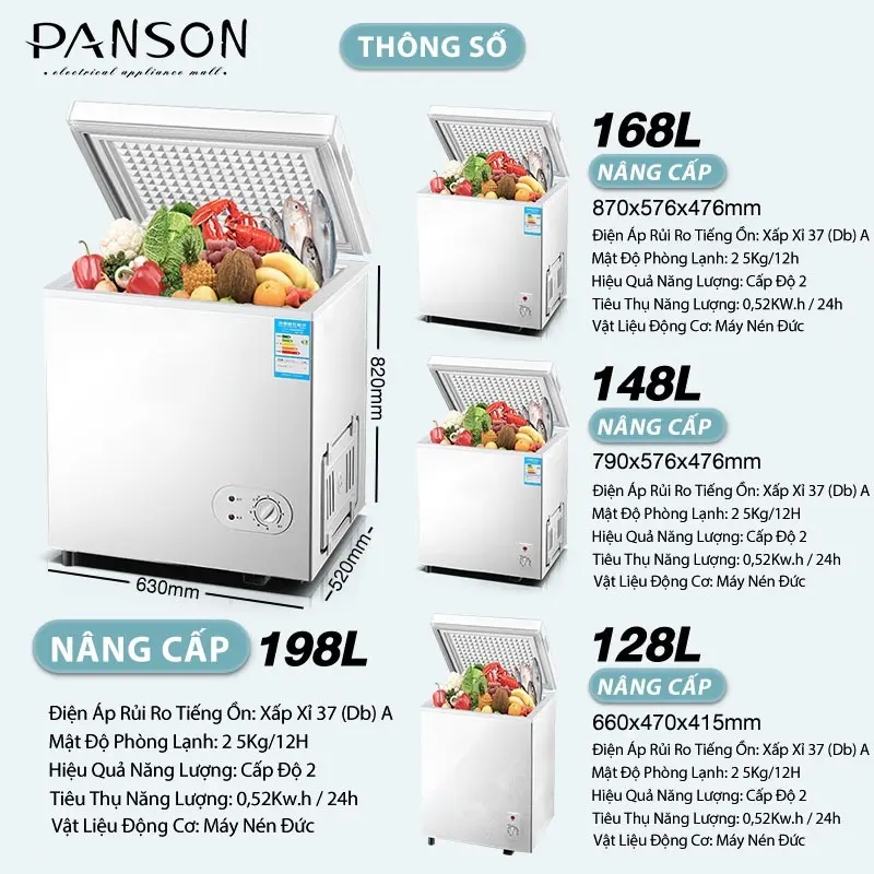 Tủ đông mini gia đình tiết kiệm điện [ 128L ] dùng trữ sữa - để Kem nội địa Trung nhập khẩu 7