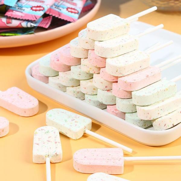 Product Introduction of Creative Milk Flavor Lollipop Ice Cream Snack Candy Children's Holiday Gifts Candy Snacks Wholesale 2