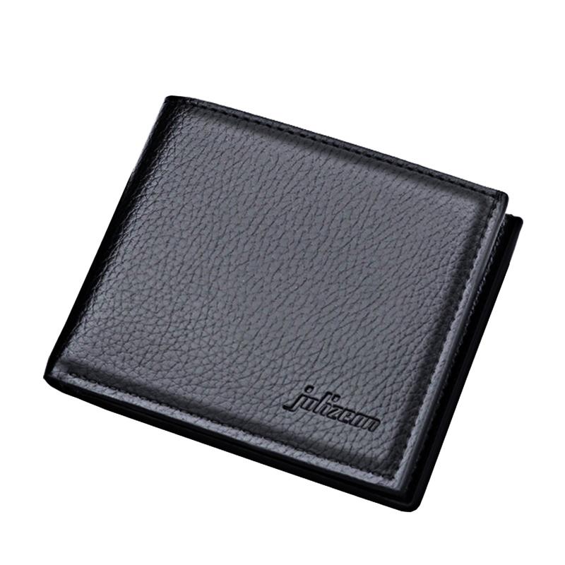 Ví Bóp Da PU JOHZEON Nam Wallet May Viền Kiểu Dáng Hàn Quốc Nhiều Ngăn Bền Bỉ Tiện Lợi Có Ngăn Kéo DV111