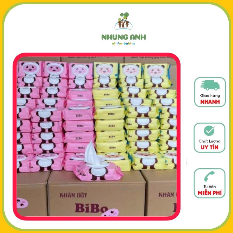 KHĂN ƯỚT BIBO 80 tờ không mui 0