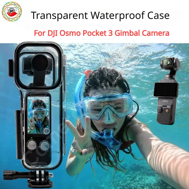 For DJI Pocket 3 Dive Case OSMO Pocket 3 Waterproof Case 45m Ultra Deep Waterproof