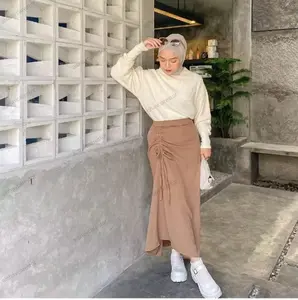 ROK SERUT TALI SAMPIN CRINCLE KOREA DEWASA UNTUK SETELAN KERJA WANITA BAWAHAN JALAN JALAN SERTA OOTD LIBURAN PEREMPUAN BAWAHAN GAUN UNDANGAN