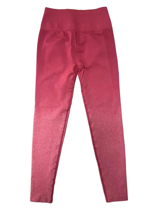 Women's Ombre Print High Waist Sports Leggings, Breathable Comfortable Seamless Skinny Pants, High Stretch Yoga Leggings, Ladies Sportswear for Indoor Outdoor Wear 4