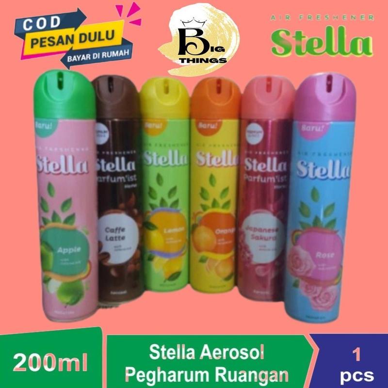 Product Introduction of Pengharum ruangan Spray Stella Home Semprot Botol 200ml Air Freshener Spray Aerosol 6