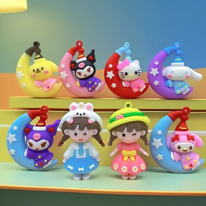 Búp Bê 3D Hoạt Hình, Chỉ Có Kuromi Và Thiết Kế Cô Gái Bện, Thủ Công Tự Làm 8