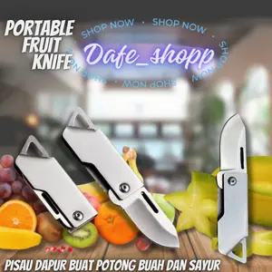 DAFE - Pisau Buah & Sayur kecil Portable – Full Stainless Mini Pocket Knife Dapur