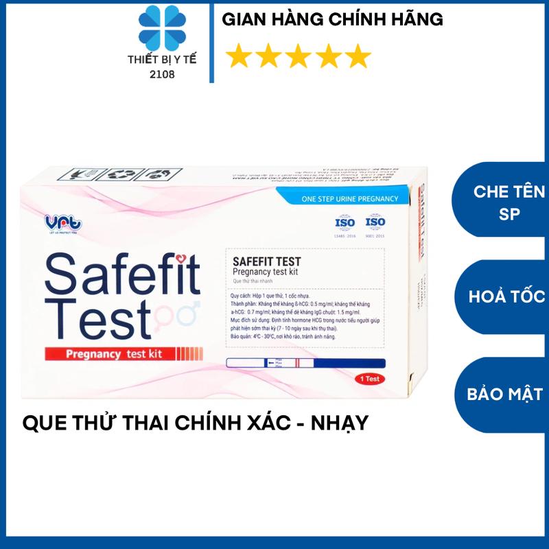 Que thử tha.j nhanh Safefit Test (Hộp 1 que x 1 cốc nhựa) - Que ...
