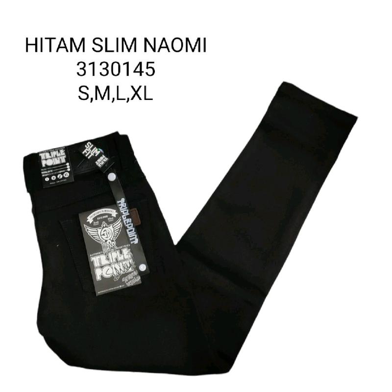 triple point jeans slim fit warna HITAM PEKAT 3