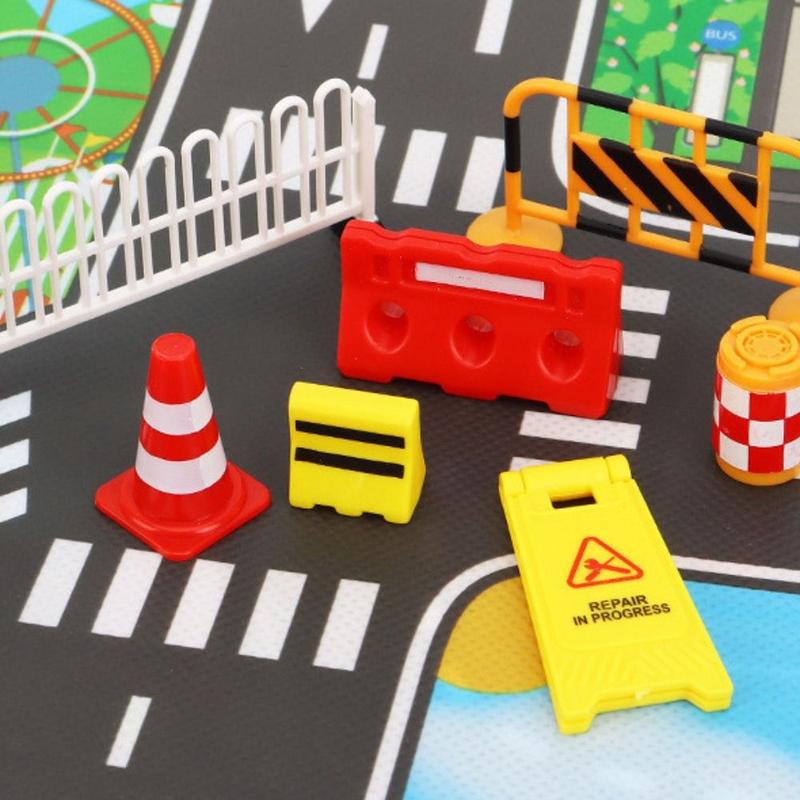 Product Introduction of Cute Pretend Play 1:12 Dollhouse Accessories DIY Road Guardrail Mini Road Construction Fence Isolation Fence Board Highway Construction Scene Model Micro Landscape Accesories 19