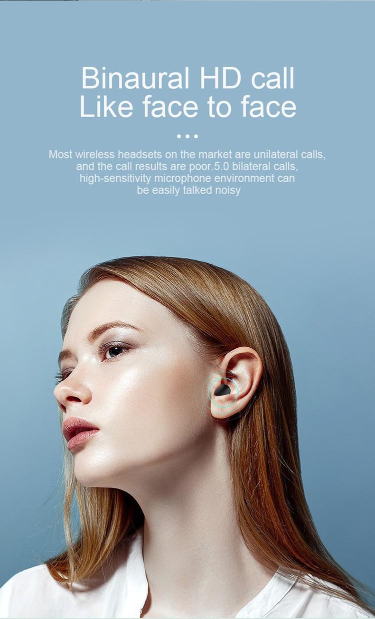 Product Introduction of A6S TWS Earphone Bluetooth Nirkabel 5.0 Headset Earbud Olahraga Mikrofon Earphones Headphone Hitam Wireless Handset head sead Pink Bass Ponsel 3