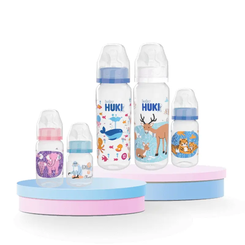Botol Susu Huki Dot Gepeng Bulat 240ml 120ml 60ml 1