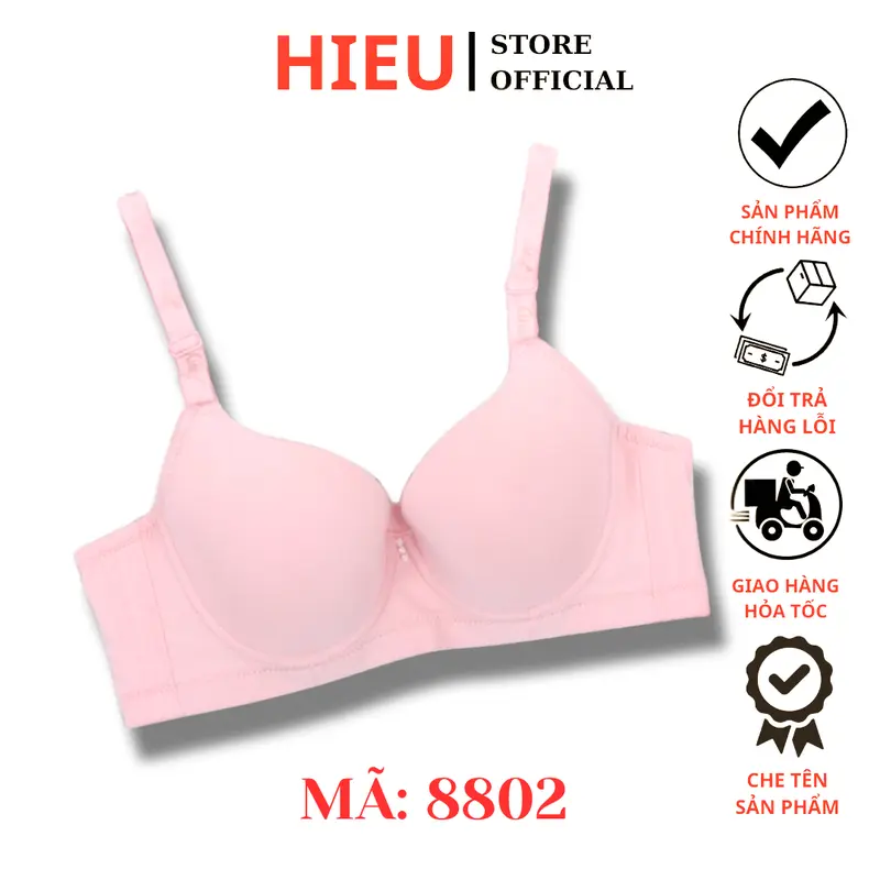 Áo Ngực Big Size Có Gọng Mút Mỏng, Chất Liệu Cotton Lạnh, Mát, Thoáng Khí - 8802 0