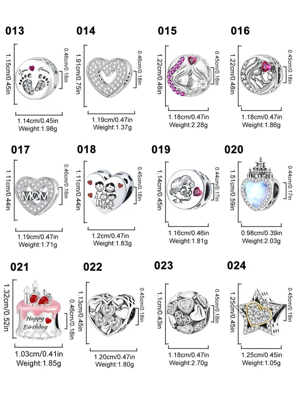 Heart & Star & Letter Design Beads/Charms, Fashionable Jewelry Making Kit for Bracelet & Necklace, DIY Jewelry Making Accessories for Women 2