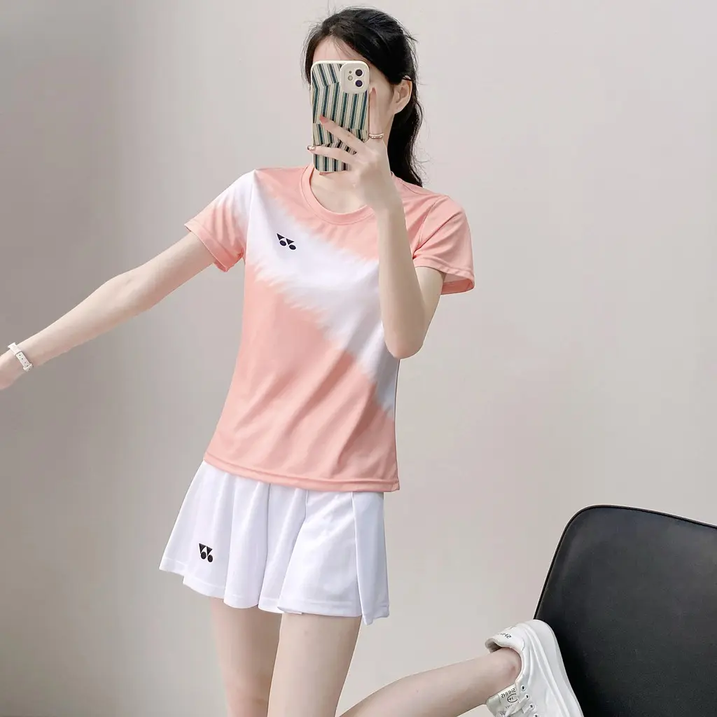Quần áo cầu lông, Yonex, Dành cho nam và nữ, Nhanh khô, Thoáng khí, Quần áo tập luyện, Quần áo quần vợt YY, Mua theo nhóm tùy chỉnh