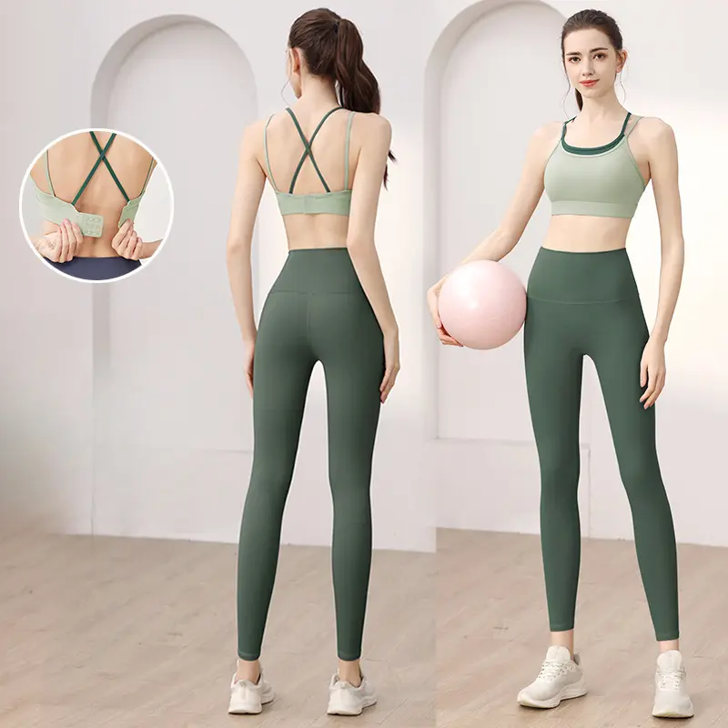 Bộ Áo Ngực Thể Thao Tác Động Cao, SHQX, Chống Sốc, Chống Chảy Xệ, Trang Phục Tập Yoga, Lưới Thoáng Khí, Vải Nhanh Khô, Thích Hợp Để Chạy, Tập Gym Và Phụ Nữ Năng Động