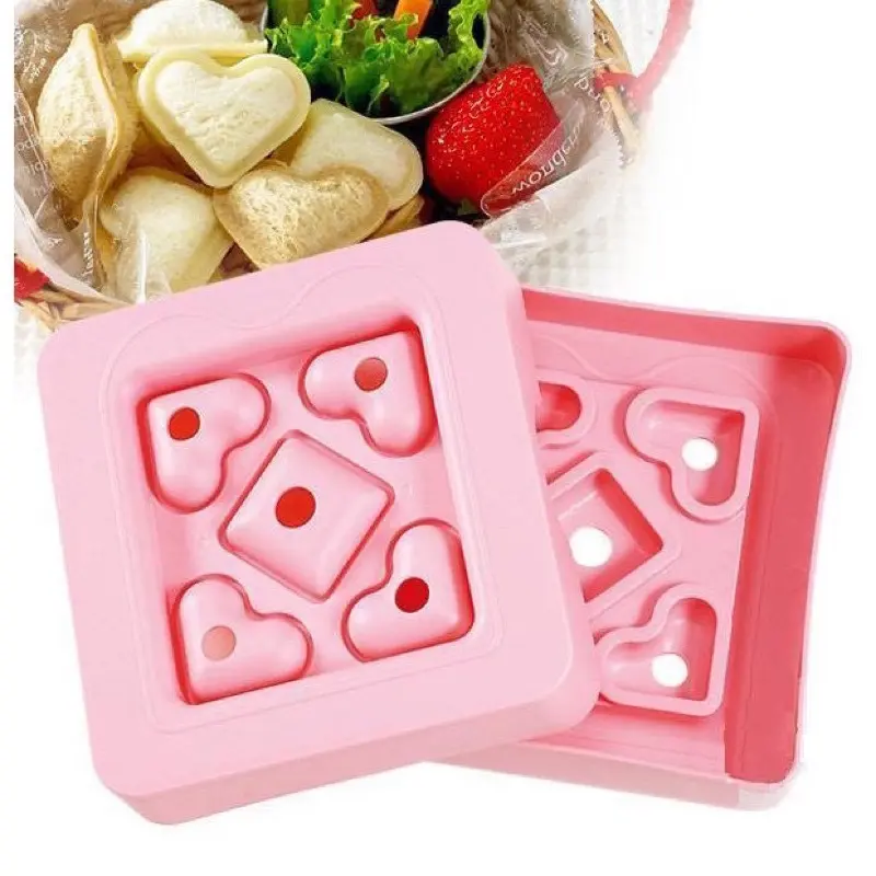 Cetakan roti sandwich mold bentuk hati love kecil 2
