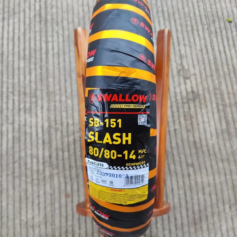 Ban Swallow Slash 80/80-14, 80/90-14, 90/80-14, 90/90-14 SB151 TUBELESS soft compound motor matic ban nikung racing 1