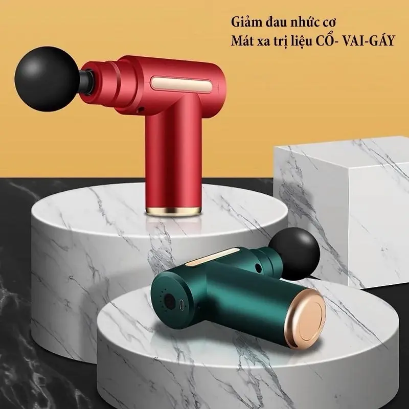 ￼Máy Massage Cầm Tay Mini 4 đầu 6 đầu chế độ KM-720 6