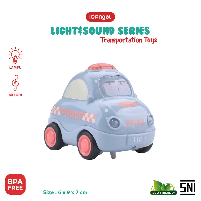 IQ ANGEL Transportation Car Toys / Mainan Mobil Anak / Mobil Mainan Anak / Mainan Motorik Anak / Mainan Plastik / Mainan Mobil Engine  Toy 6