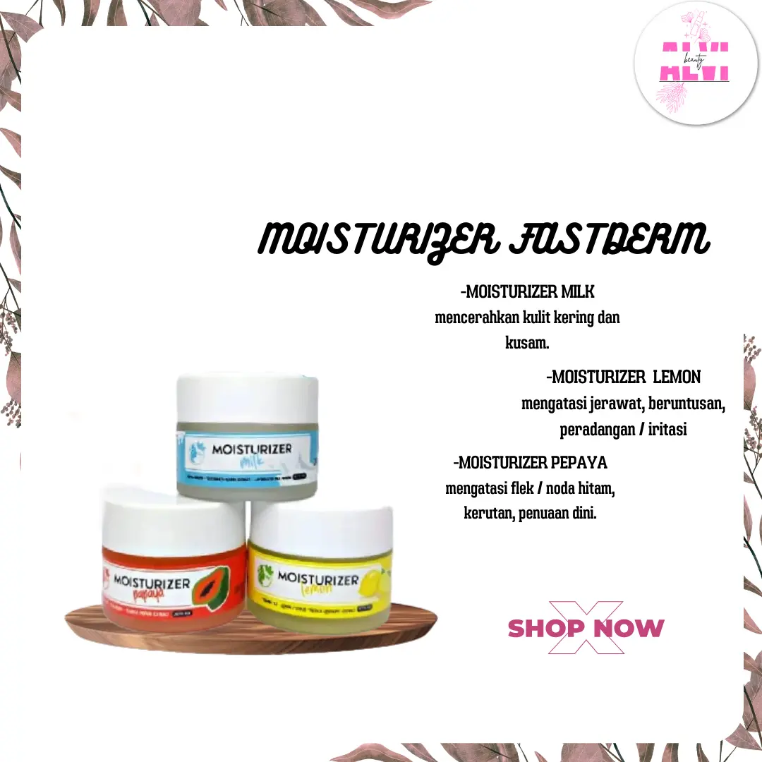 moisturizer fastderm / moisturizer lemon moisturizer pepaya moisturizer milk
