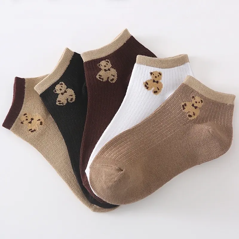 Kaos Kaki Wanita Motif Bear 1