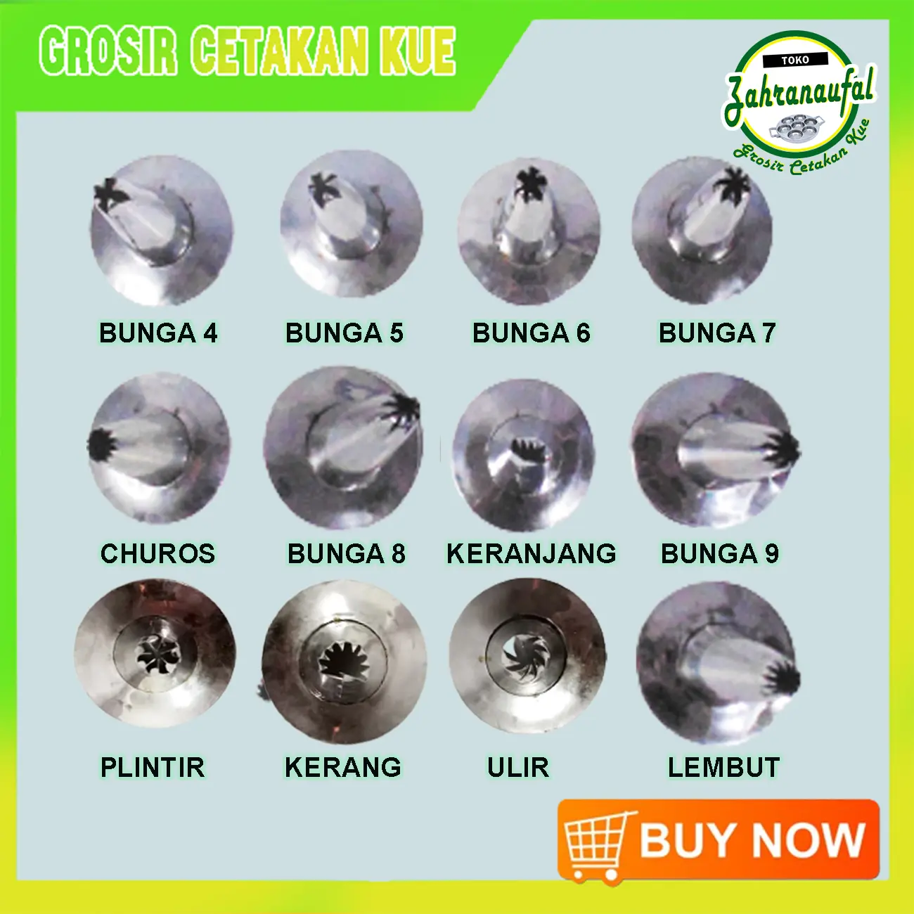 PER BIJI - CETAKAN KUE SEMPRET KUE / TOPI SPUIT SEMPRIT / COOKIES BAHAN STAINLESS Kitchenware