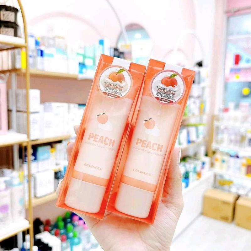 Kem đào dưỡng trắng nâng tone da Coringco Peach Whipping Tone_Up