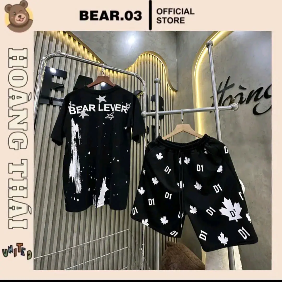 Bộ thun hè nam nữ họa tiết ngôi sao phong cách boy phố, chất liệu vải Cotton cao cấp siêu dày dặn, kích cỡ S/M/L/XL,2XL (45- 75kg)