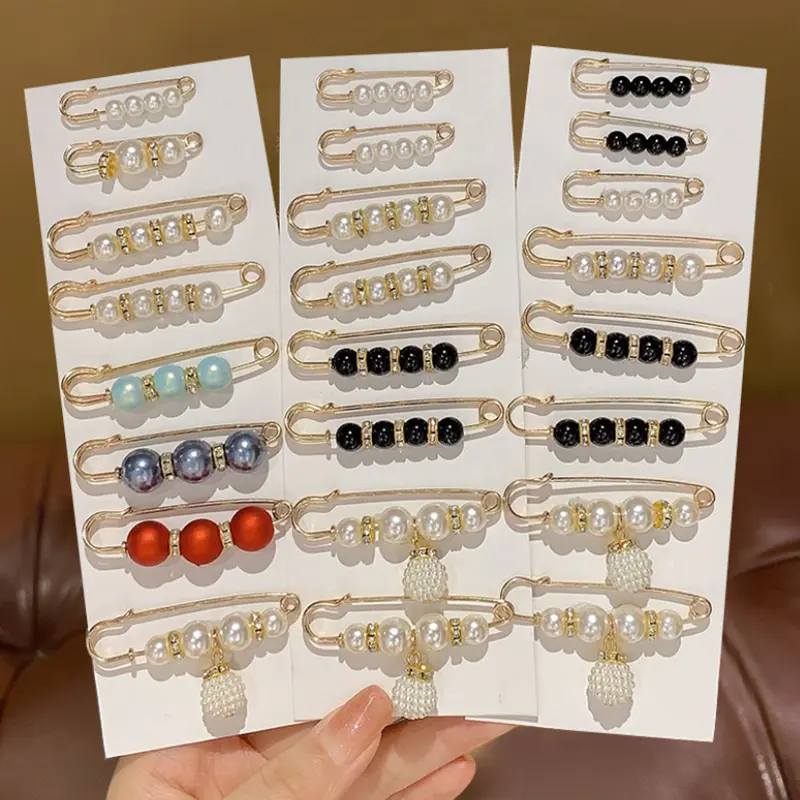 Bingo, Fesyen Wanita, Pinggang Boleh Laras, Berwarna-warni, Kerongsang Mutiara Anti Silau
