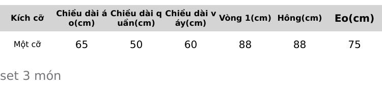Product Introduction of Set Áo Váy 3 Món  Kèm Khoát Tay Dài Xinh Nữ Women Trơn Top Kem 0