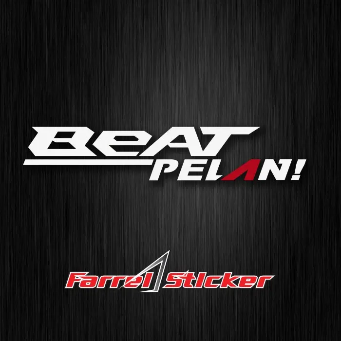 Stiker cutting sticker BEAT PELAN! 2