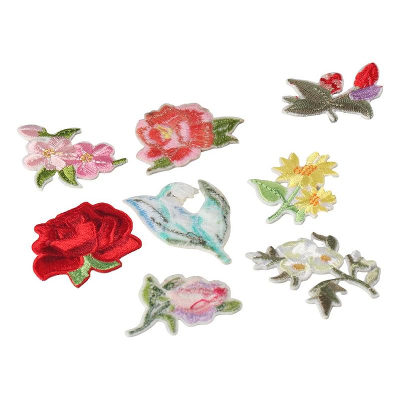 Product Introduction of Decorative 15pcs Mini Flowers 15 Patterns Mini Floral Iron on Patches Embroidered Patches Jeans 13