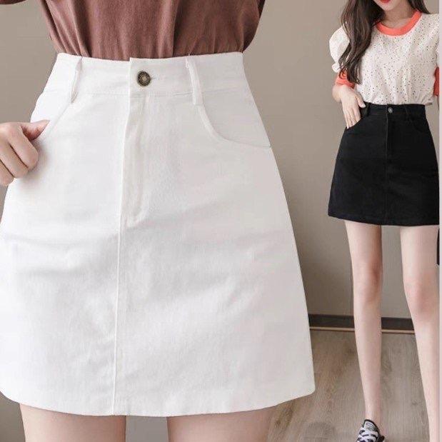 Chân váy bigsize nữ dáng chữ A chất KAKI có túi và quần bảo hộ tôn gọn dáng cho nữ Chuppy (60-95kg) - CV11 Women