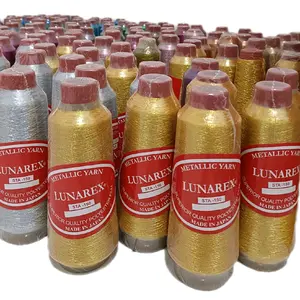 benang lunarex gold dan silper  metalik