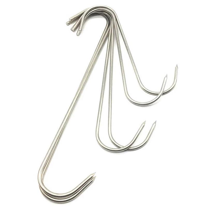 Product Introduction of [XKQ]10pcs S-shaped Hook Multi-function Stainless Steel Kitchen Tool Meat Roast Duck Hanger Hanging Organizer 26