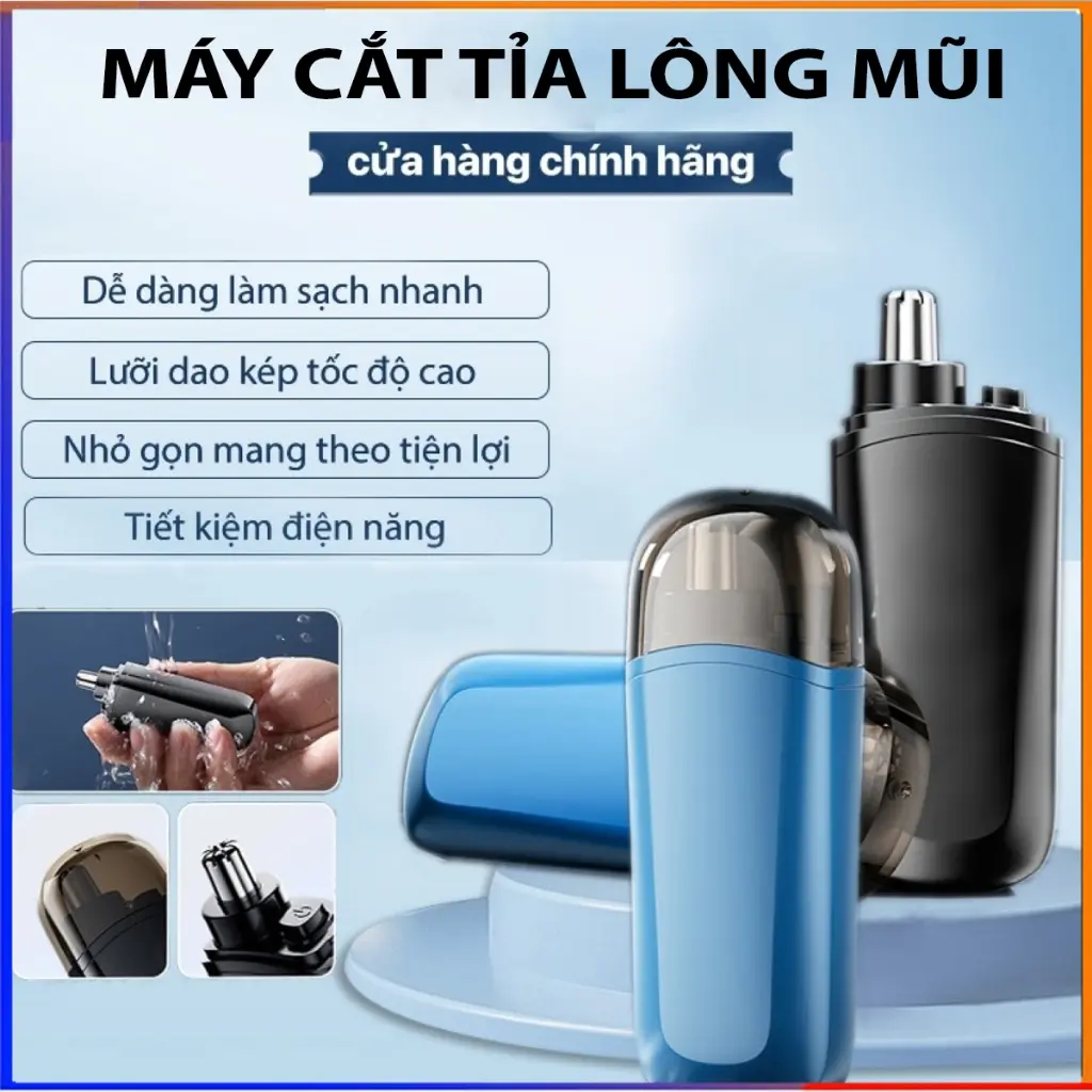 Máy cắt tỉa lông mũi Sạc Pin Cạo Sạch Êm Không Đau Rát Thay Thế Kéo Tỉa Truyền Thống Dụng cụ gia đình đa chức năng nghn212114