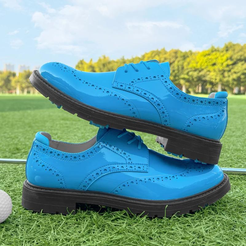 Product Introduction of Professional Business Leather Golf Shoes Block Shoes Glossy Men Spikeless Golf Sneakers Comfortable Walking Footwear for Golfers 16