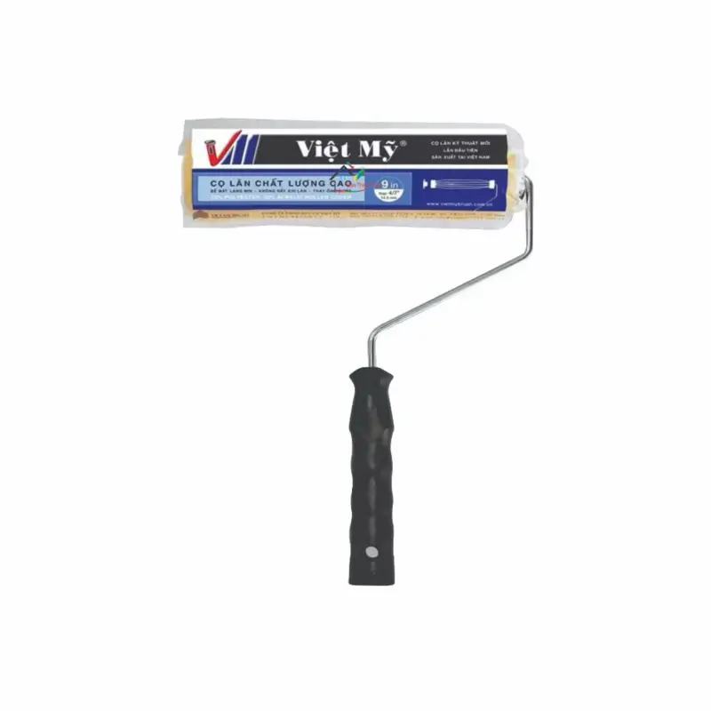 CỌ LĂN VIỆT MỸ, APOLLO 9IN, Mút và Lông Vải Mềm , thấm hút tốt, Cán cầm chắc chắn, Dùng Lăn sơn nước, Lăn Keo, Lăn Chống Thấm,…Tiện dụng và hiệu suất cao.
