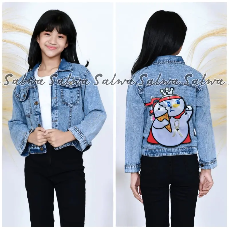 JAKET JEANS ANAK PEREMPUAN PITA BELAKANG 3