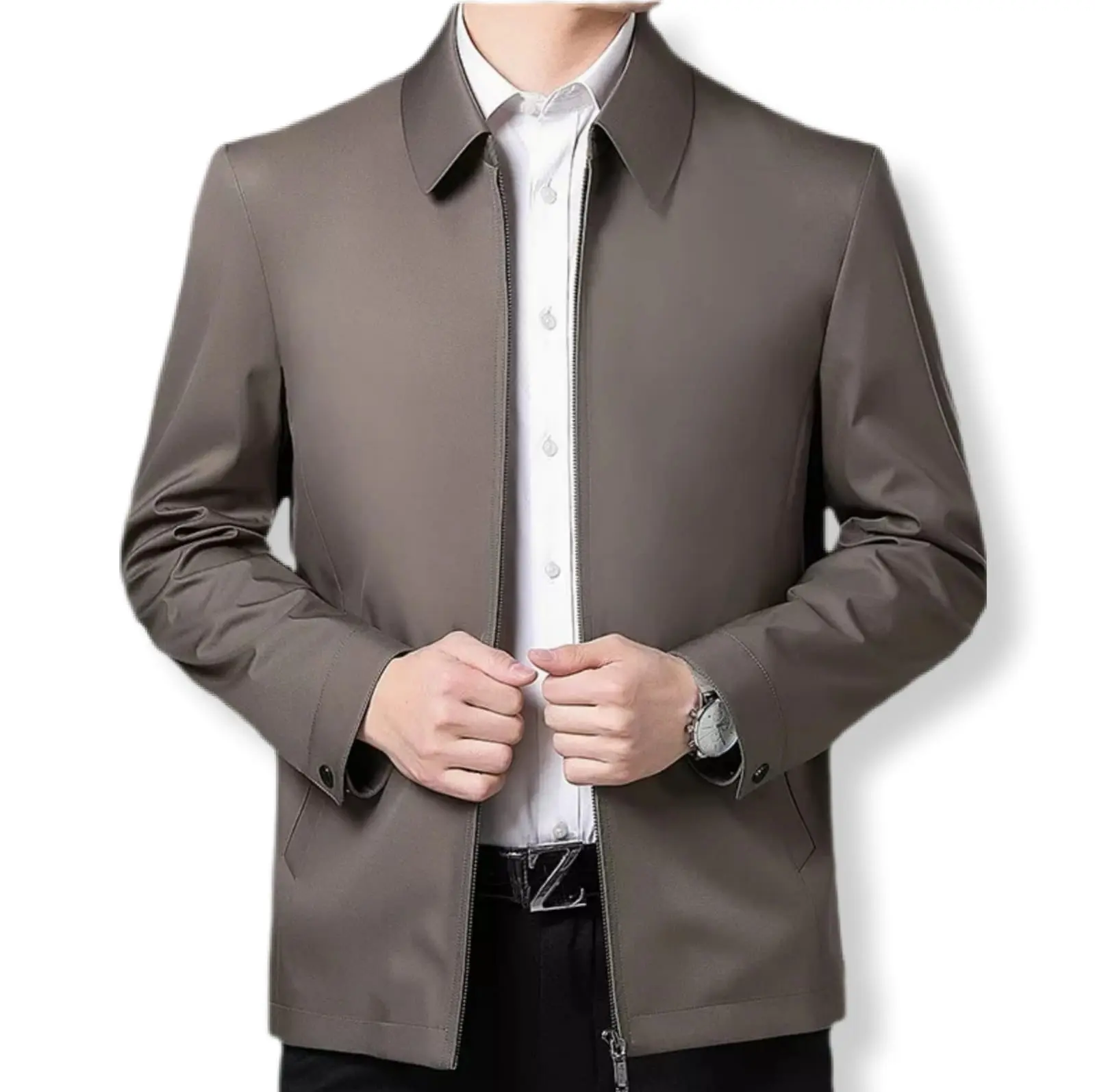 jaket jas pria dewasa formal casual kantoran terbaru Katun Polos Blazer Panjang Hitam Slimfit Kerja Keren Semi Putih Kerah