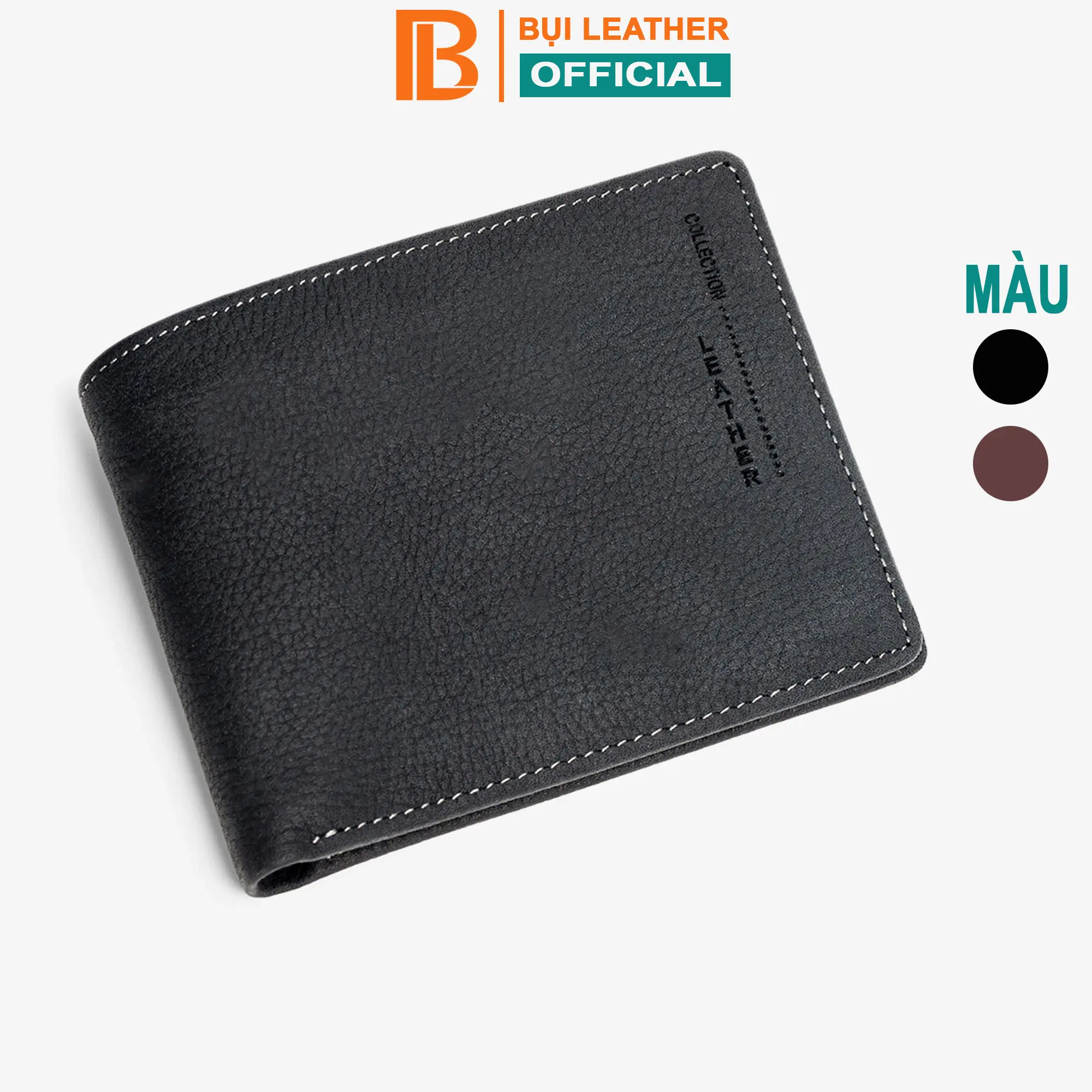 Ví Nam Da Sáp Mexico Cao Cấp V102 Bụi Leather Bảo Hành Da 12 Tháng