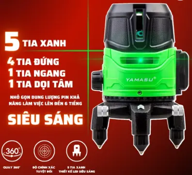 Dụng cụ cân bằng laser 5 tia YAMASU YMS-122-133-155 4