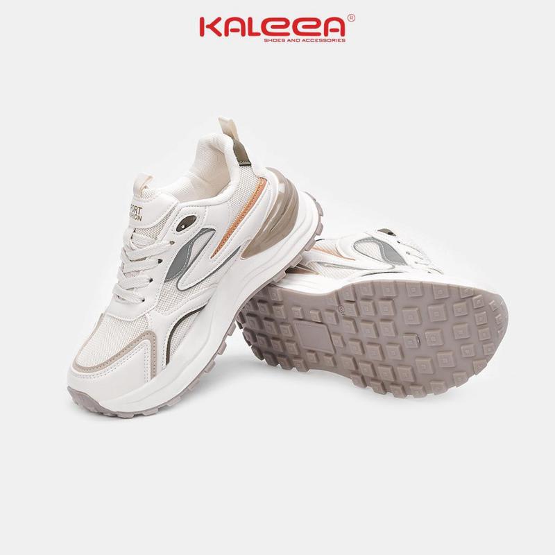 [Hỏa Tốc] Kaleea T115 - Giày Thể Thao Nữ PhốI Màu Đi Êm, Sneaker Đế Cao 4cm giày  dây giày  thể  thao  nữ 4