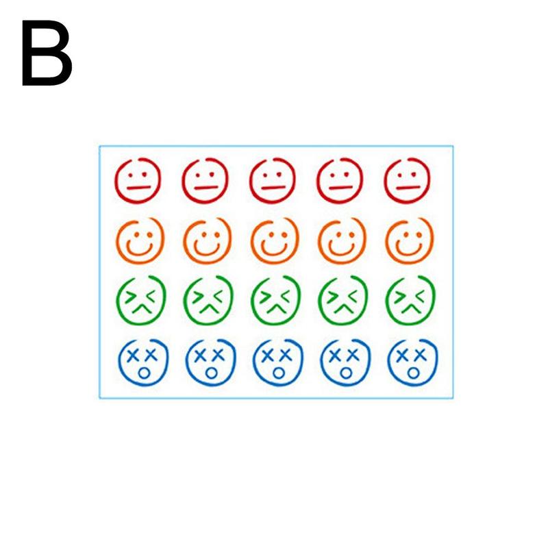 Product Introduction of 1sheet Hyuna Tattoo Patch Colorful Smiley Face Tattoo Stickers Waterproof Colorfast Long Time South Korean Entertainment 26