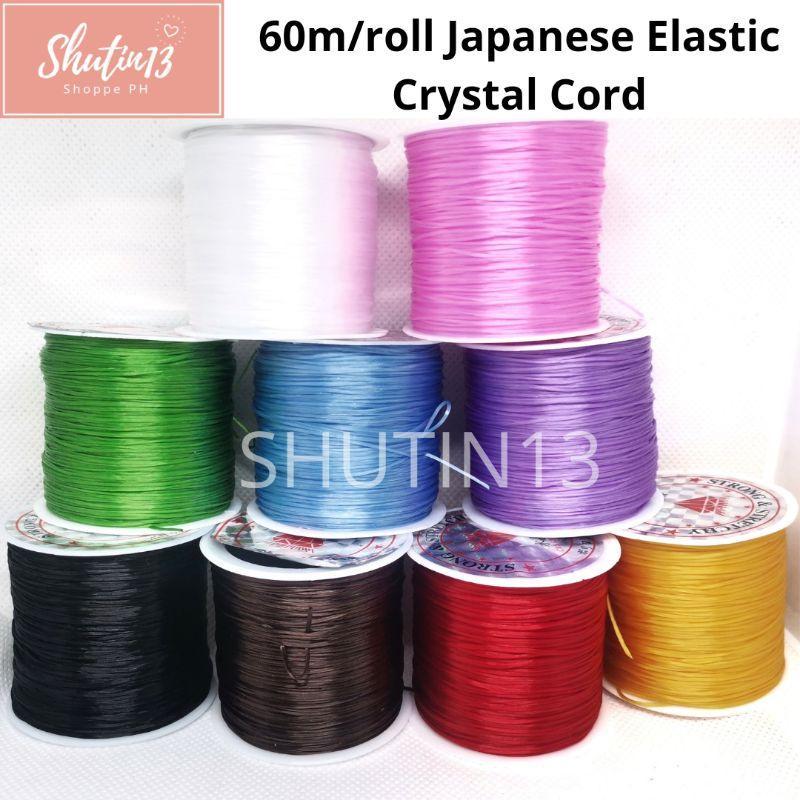 Stretchable String 60m Japanese Elastic Cord Satin Silk Nylon String Stretchabl - TikTok ...