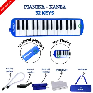 ALAT MUSIK TIUP PIANIKA KANSA BOX 32 TUTS 32 KEYS SET ALAT MUSIK KEYBOARD MAINAN ANAK FREE TAS KOPER