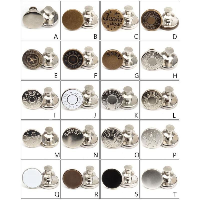 Product Introduction of Adjustable Removable Jeans Button Nail Free Metal Button Button Accessories Clothing Clothing P7M8 21