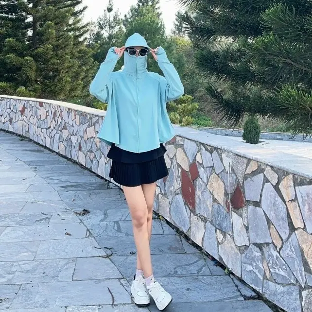 ( 38- 85kg) Chống nắng  Dáng Ngắn phom thụng cánh dơi Shop Ngắm Thun Sport khoác chất umi su lạnh loại đẹp 4